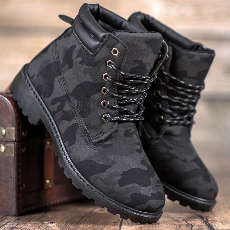 Marquiz Fűzős Trappers Moro fekete szürke 1 Marquiz Fűzős Trappers Moro fekete szürke 1