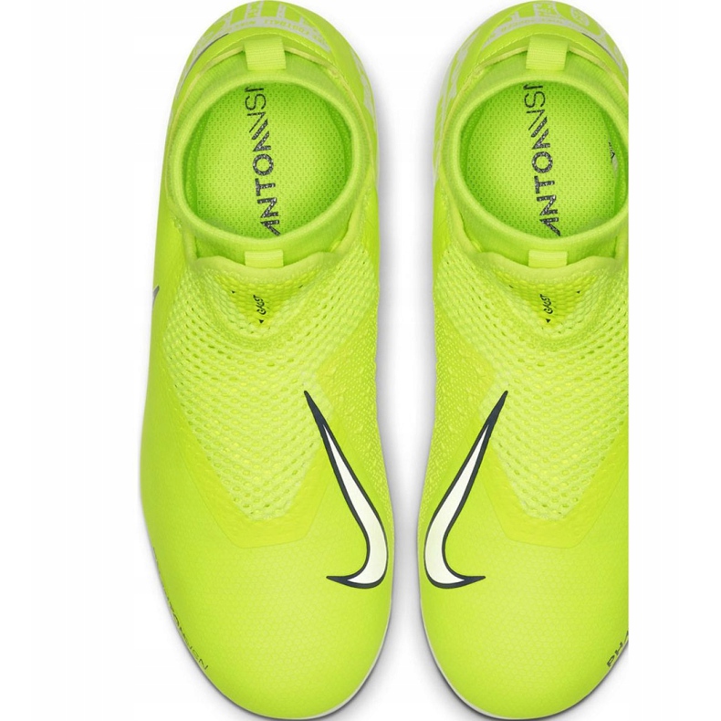 Nike Phantom Vsn Academy Df FG / MG Jr AO3287-717 futballcipő sárga sárga 1