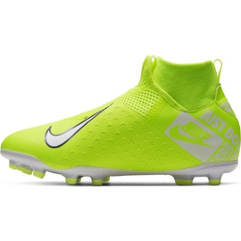 Nike Phantom Vsn Academy Df FG / MG Jr AO3287-717 futballcipő sárga sárga 2