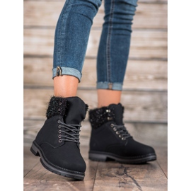 SHELOVET Trapperek csillogással fekete 2