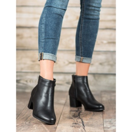 SHELOVET Klasszikus öko-bőr csizma fekete 1