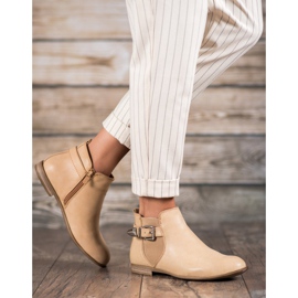 Sixth Sense Csizma öko bőrrel, csattal barna 2 Sixth Sense Csizma öko bőrrel, csattal barna 2