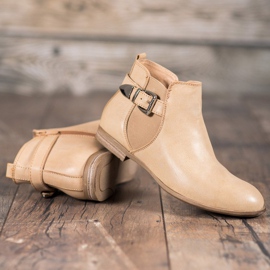 Sixth Sense Csizma öko bőrrel, csattal barna 1