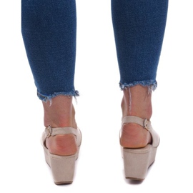 Ék szandál 3H096 Bézs 1 Ék szandál 3H096 Bézs 1