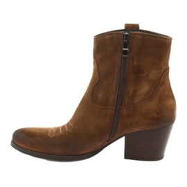 Gamis 3837 velúr cowboy csizma barna 2