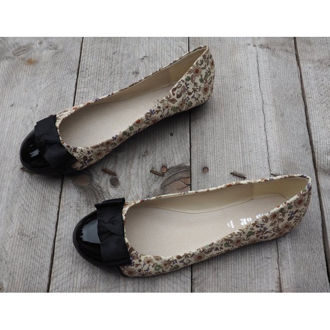 Balerinák íjjal 6148 Khaki barna fekete 1 Balerinák íjjal 6148 Khaki barna fekete 1