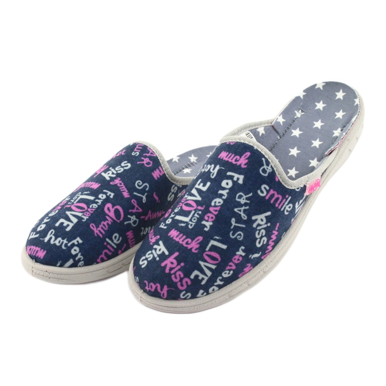 Befado színű gyermekcipő 707Y397 sötétkék rózsaszín szürke 3