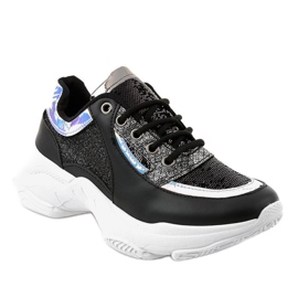 Fekete női sportcipő W-3117 1