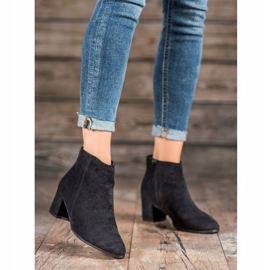 Filippo Velúr magas sarkú csizma fekete 2