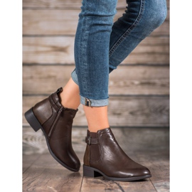 Anesia Paris Női alacsony csizma barna 2