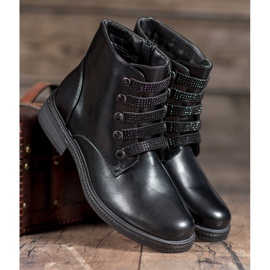 SHELOVET Munkások kristályokkal fekete 2