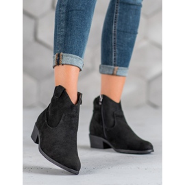 Filippo Velúr cowboy csizma fekete 2