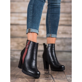 Filippo Csizma dekoratív cipzárral fekete 1