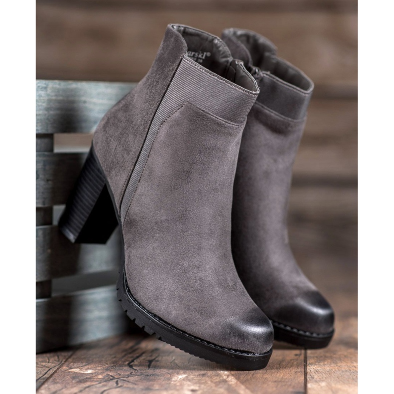 S. BARSKI Szürke női csizma 2 S. BARSKI Szürke női csizma 2