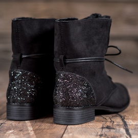 S. BARSKI Fekete fűzős csizma 1