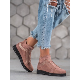 SHELOVET Női Slip-On cipő rózsaszín 1