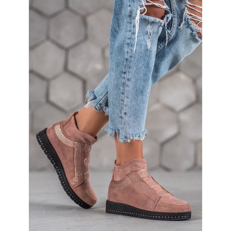 SHELOVET Női Slip-On cipő rózsaszín 1