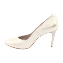 Női bőr szivattyúk arany Espinto 889 egy csapon aranysárga 2