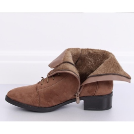 Fűzős csizma, bézs 3127 Khaki 1