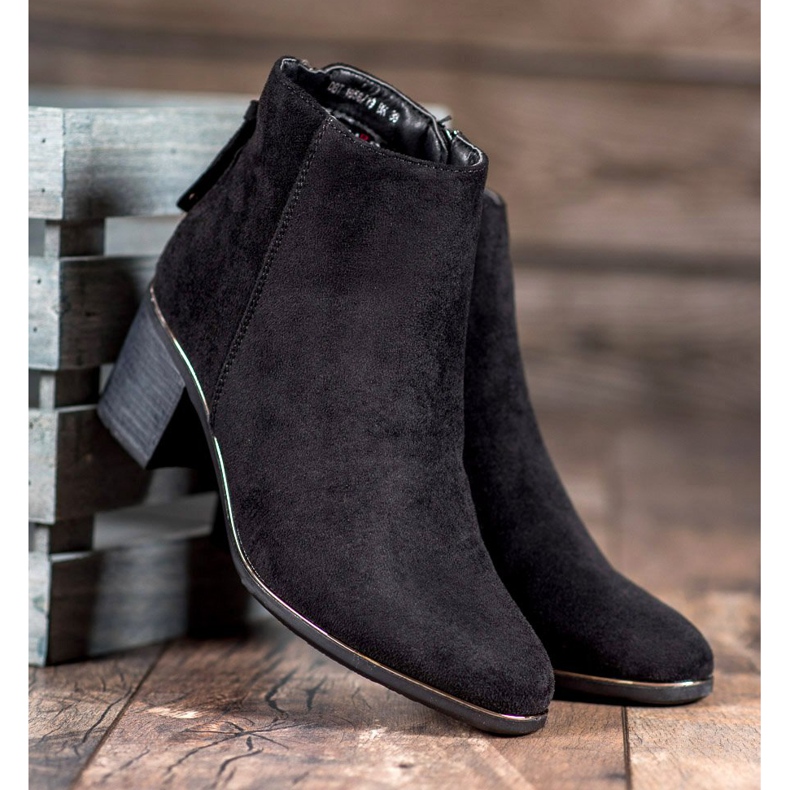 Filippo Klasszikus velúr csizma fekete 2