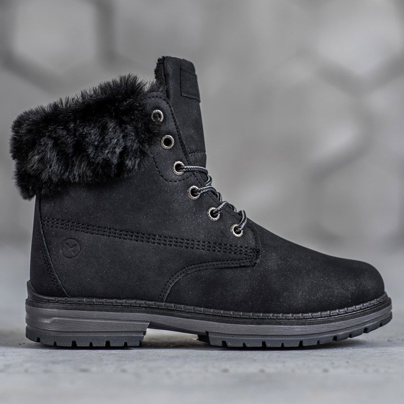 MCKEYLOR csillogó csizma fekete 2