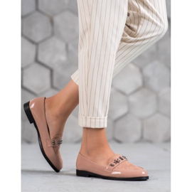 SHELOVET Lakkozott cipók rózsaszín 1