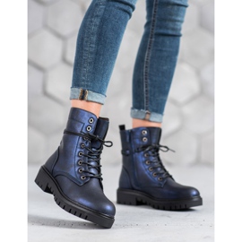 M.Daszyński Sötétkék csizma 1