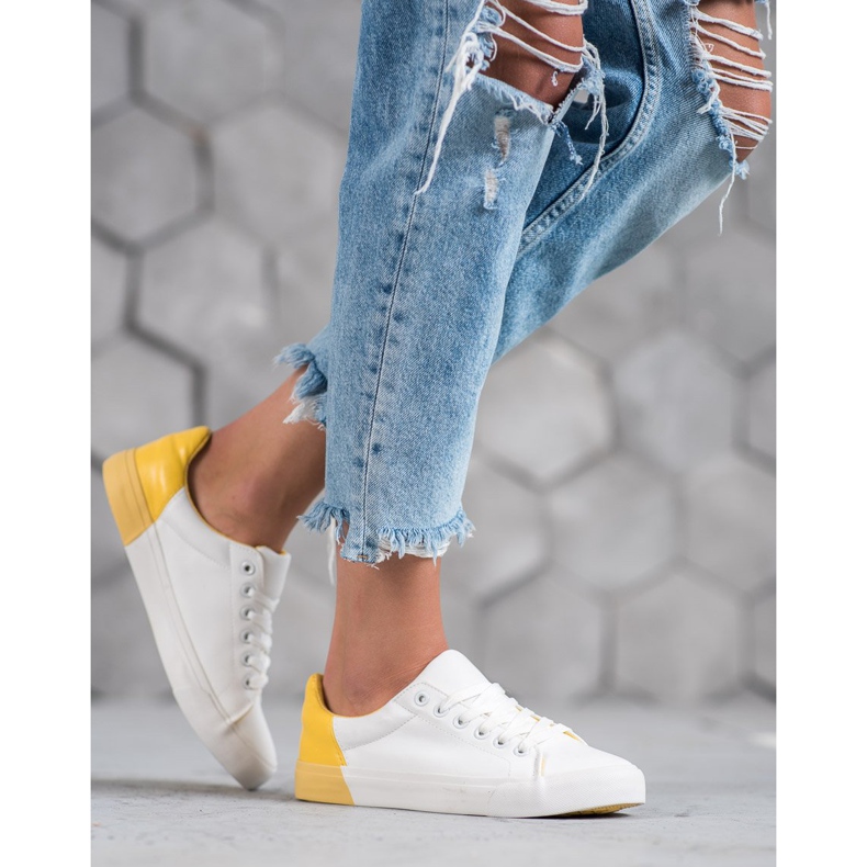 Bestelle Eco bőr cipők fehér 2