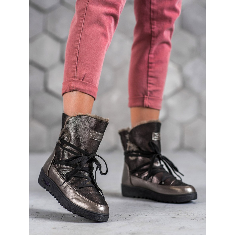 MCKEYLOR hócsizma csillogással szürke 1