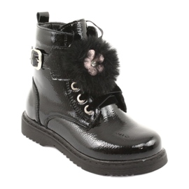 Lakkozott csizma Evento 1438 dobozból fekete 1