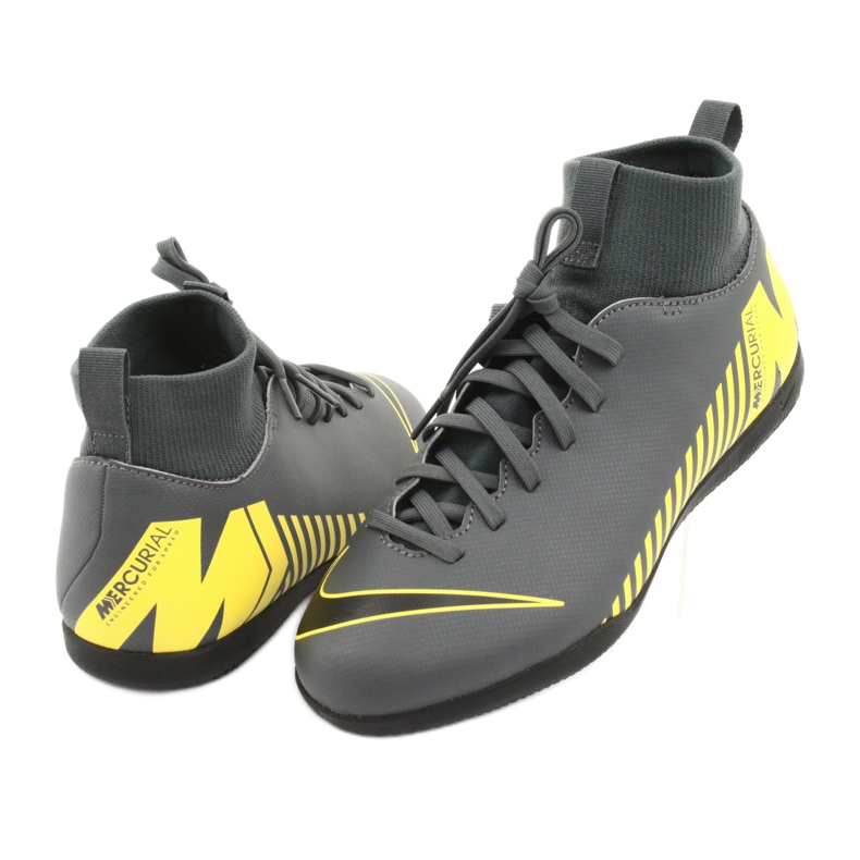 Belső cipő Nike Mercurial Superfly X 6 Club Ic Jr AH7346-070 szürke 4