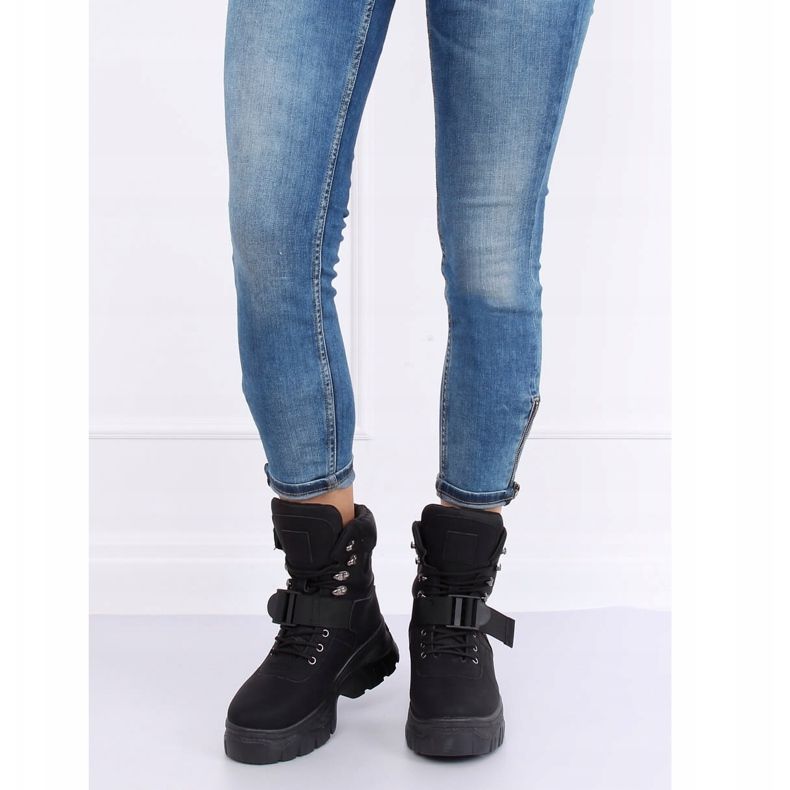 Fekete HE117P Fekete cipő 1