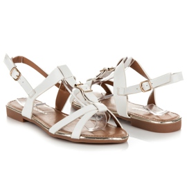 Pezzano Lapos szandál szabályozással fehér 1