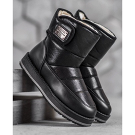 SHELOVET Hócsizma csillogással fekete 1