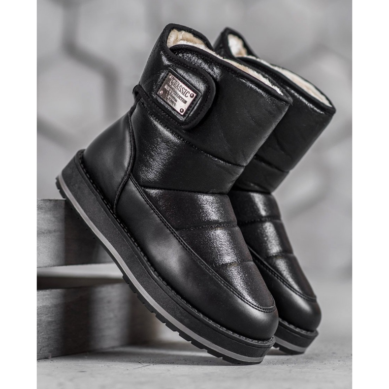 SHELOVET Hócsizma csillogással fekete 1