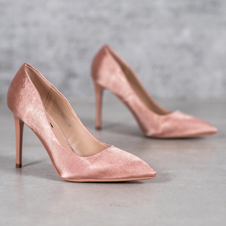 SHELOVET Szatén csapok rózsaszín 1