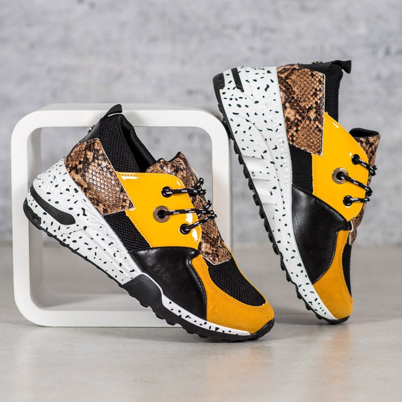 Snake Print VICES Cipők sokszínű sárga 1