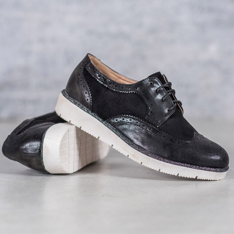 VICES velúr cipő fekete 1