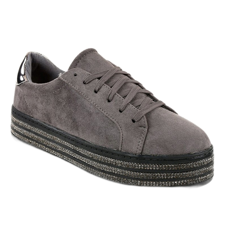 Szürke díszítésű női cipők G280 1