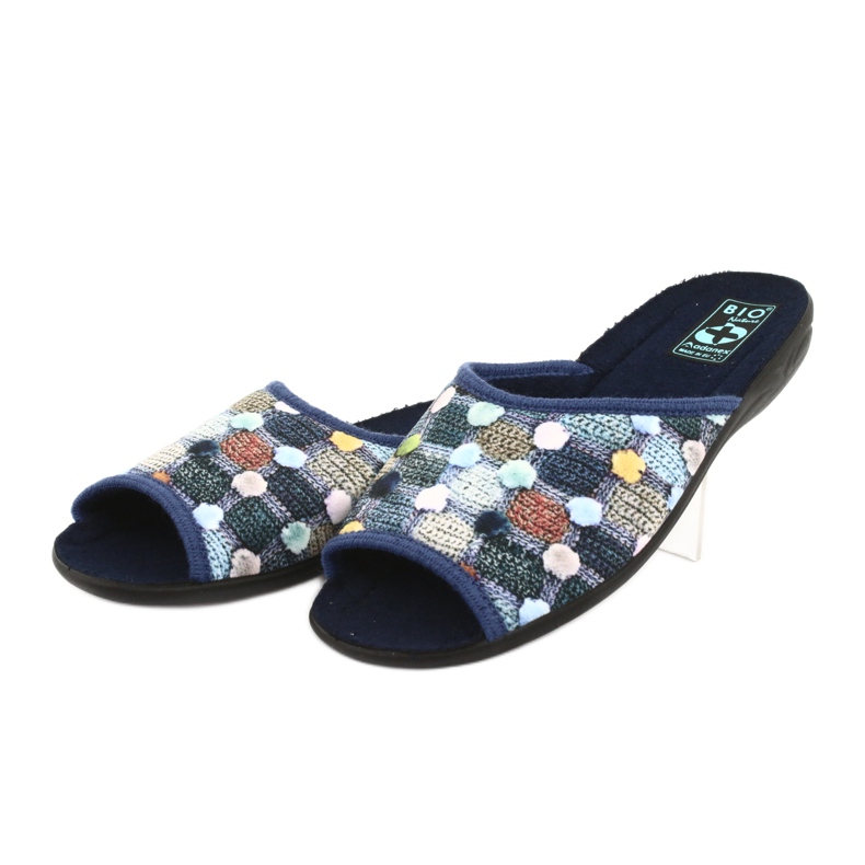 Papucs 3D Adanex sötétkék golyó sokszínű 3