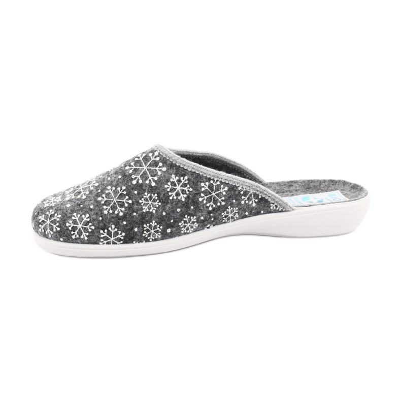 Adanex filc hópehely papucs 24215 fehér szürke 2 Adanex filc hópehely papucs 24215 fehér szürke 2