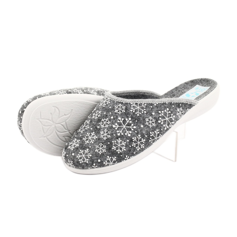 Adanex filc hópehely papucs 24215 fehér szürke 4 Adanex filc hópehely papucs 24215 fehér szürke 4