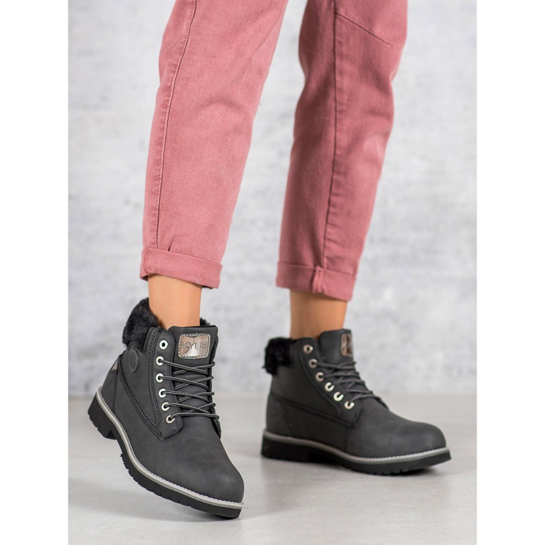 Kylie Sötétszürke Trappers 2