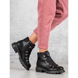 Kylie Fűzős csizma fekete 1