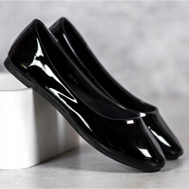 Lakkozott VICES balerinák fekete 1