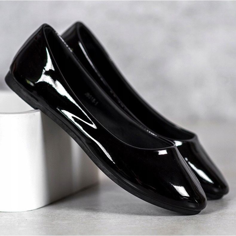 Lakkozott VICES balerinák fekete 1