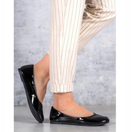 Lakkozott VICES balerinák fekete 2