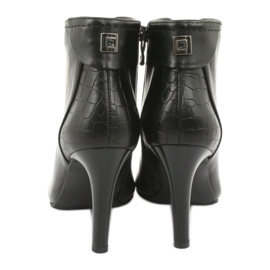 Csizma vastagabb sarkú fekete Kaniowski 5