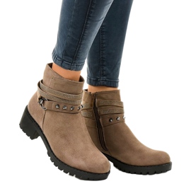 Zöld velúr magas sarkú csizma L3058-29 sokszínű 1