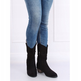 Fekete CM-9M1-1 Fekete cowboy csizma 1